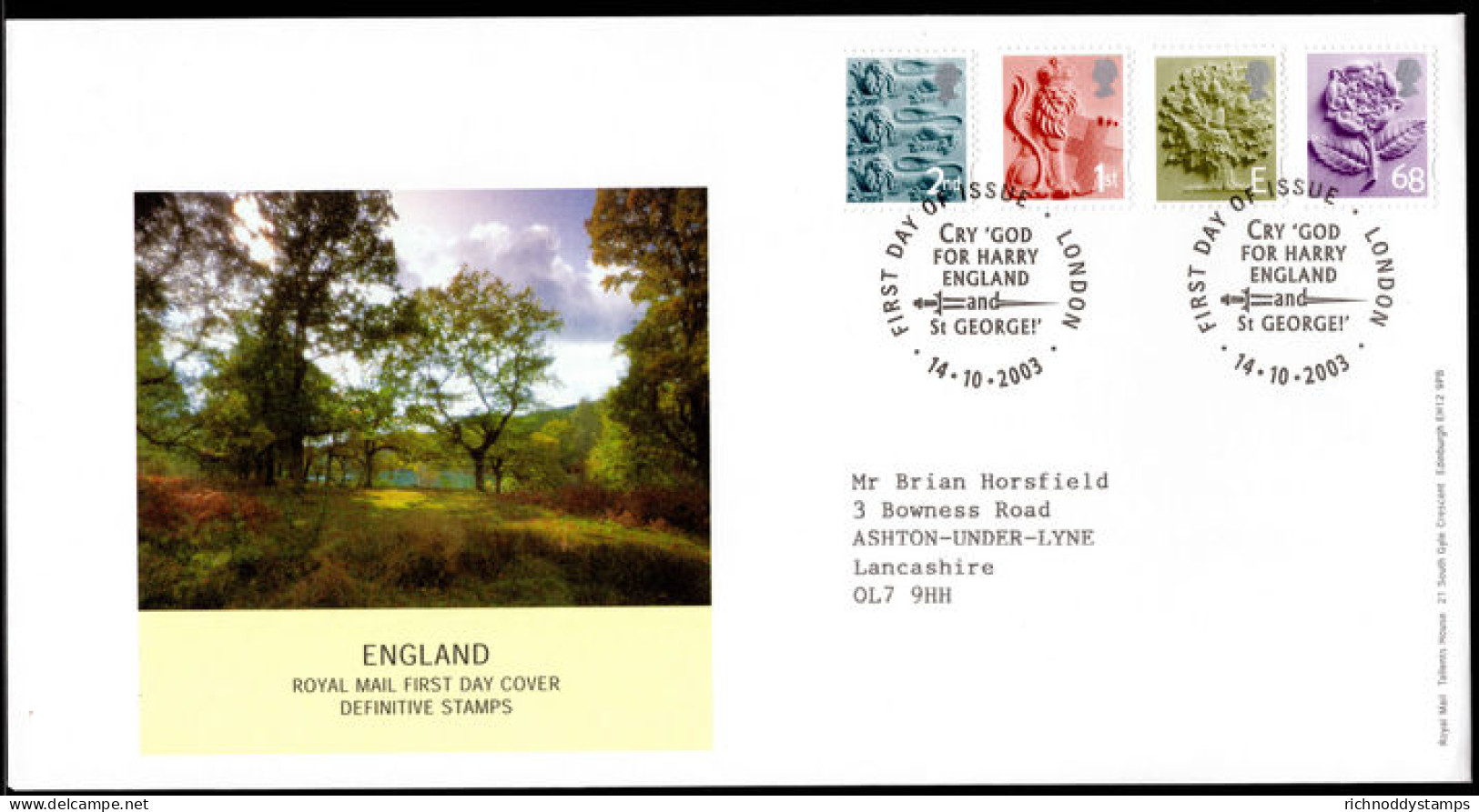 2004-15 Definitive First Day Cover. - Engeland