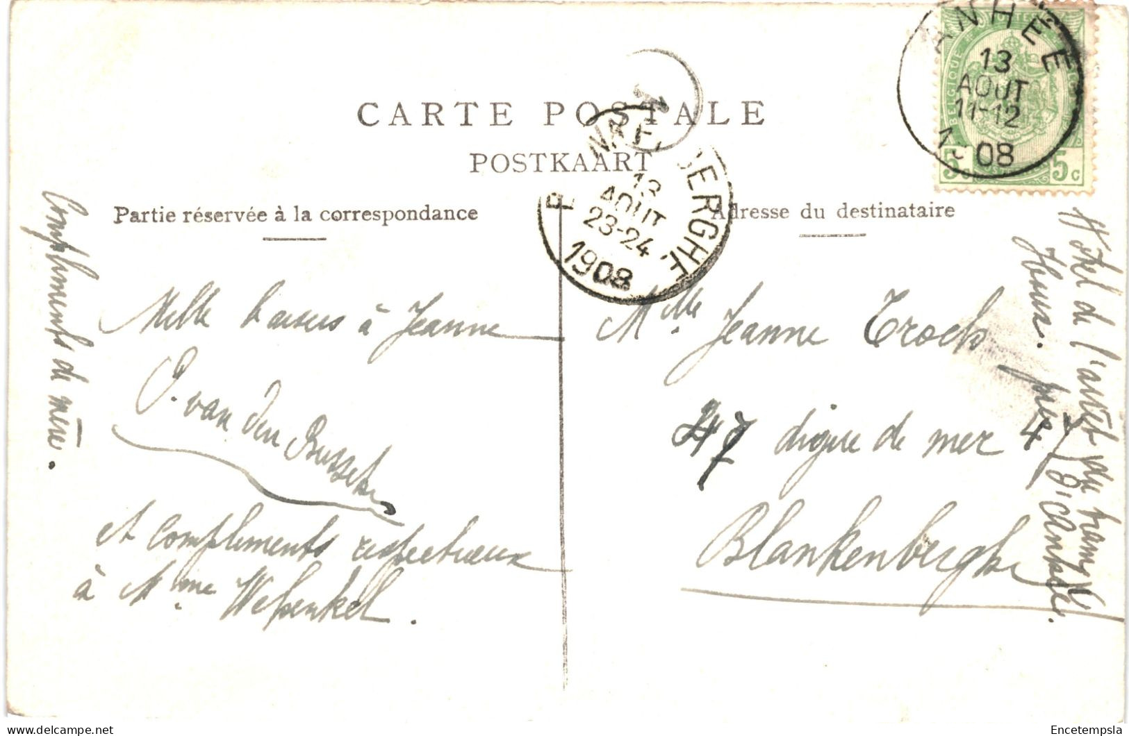 CPA- Carte Postale Belgique Houx  Place Publique 1908 VM68446ok - Yvoir