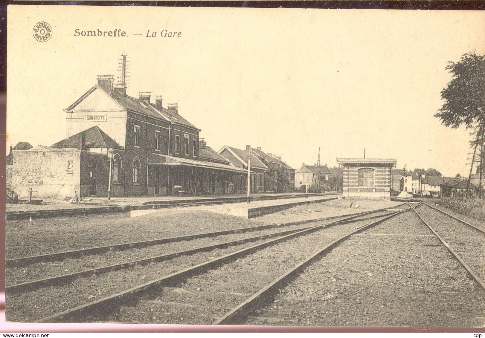 Cpa Gare Sombreffe     Chocolat Cida - Sombreffe