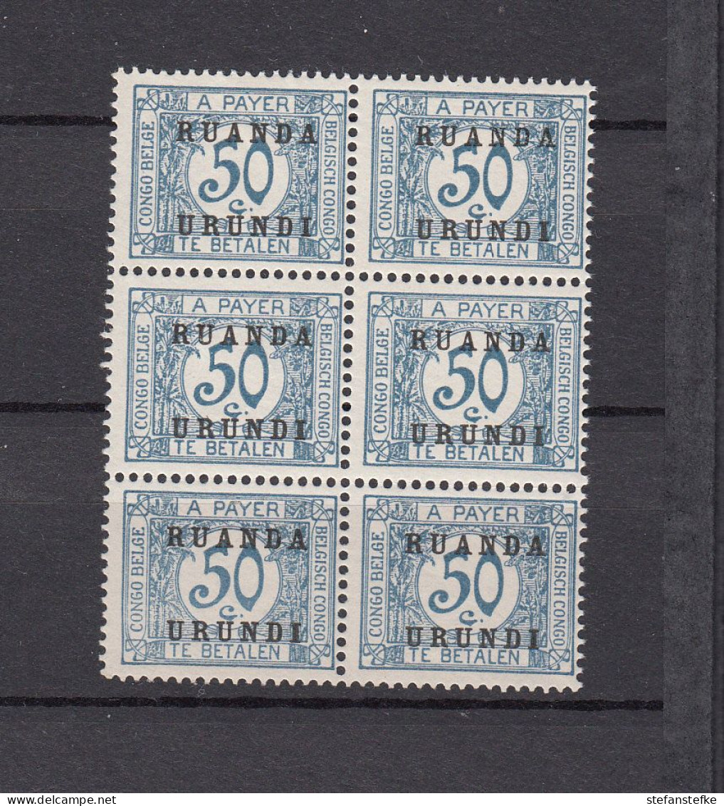Ruanda - Urundi  Ocb Nr:  TX13 ** MNH  (zie Scan) - Unused Stamps