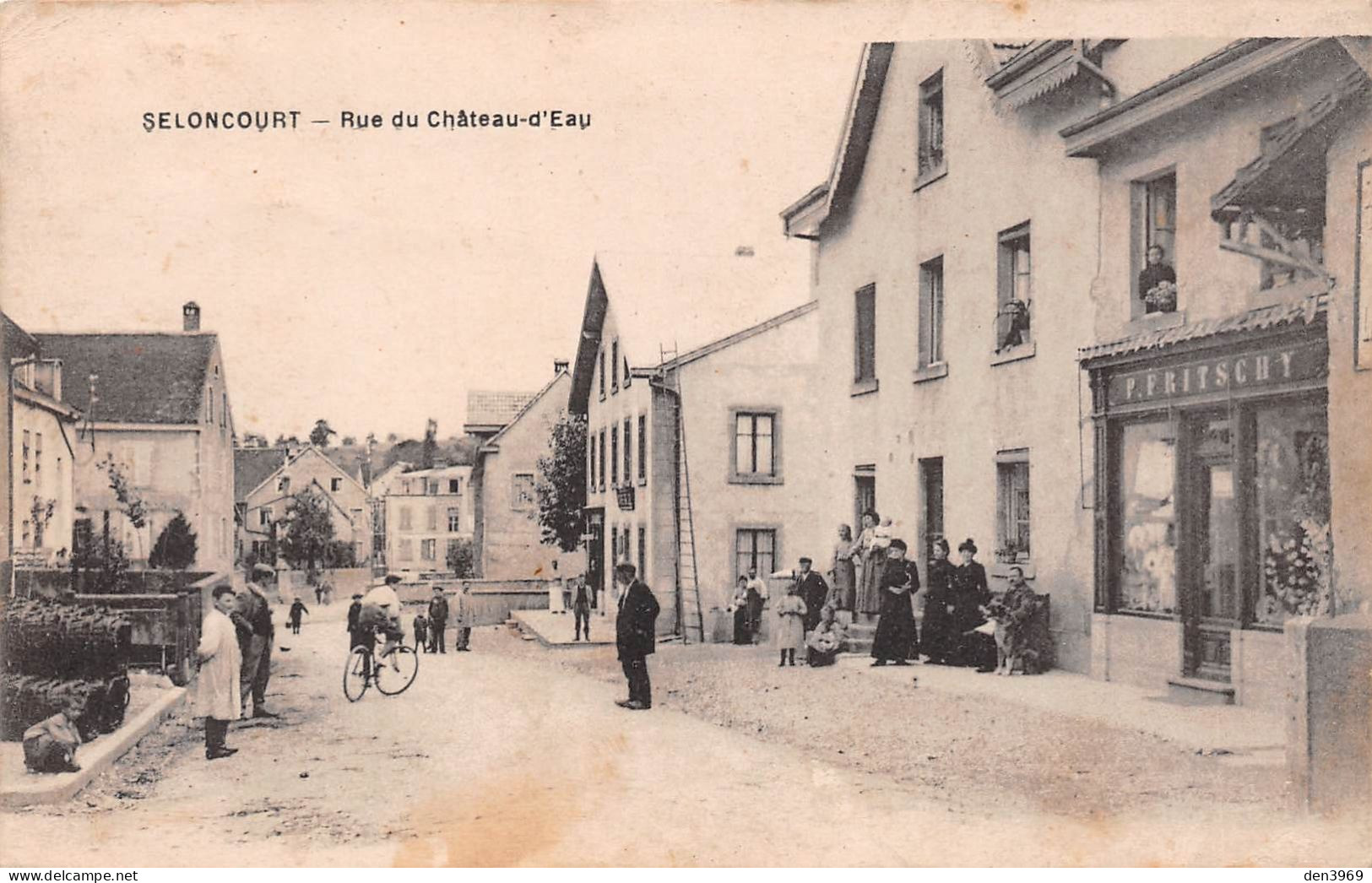 SOCHAUX (Doubs) - Rue Du Château D'Eau - Maison P. Fritschy - Ecrit 1920 (2 Scans) - Sochaux