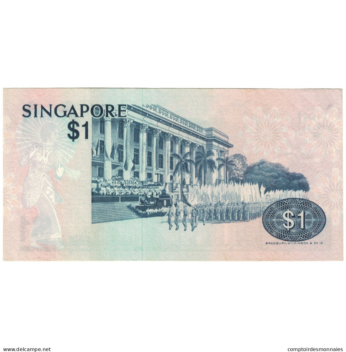 Billet, Singapour, 1 Dollar, Undated (1976), KM:9, TTB - Singapour