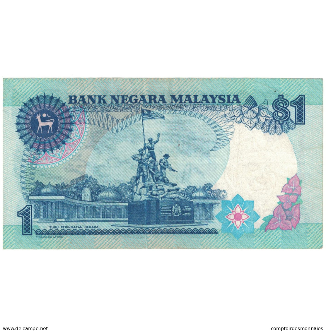 Billet, Malaysie, 1 Ringgit, Undated (1989), KM:27b, TB - Malaysie