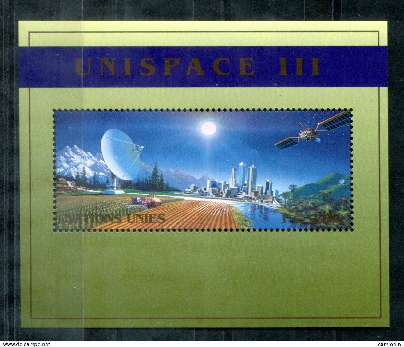 UNO-GENF Block 11, Bl.11 Mnh - Unispace III - UN GENEVA / ONU GENÈVE - Blocs-feuillets