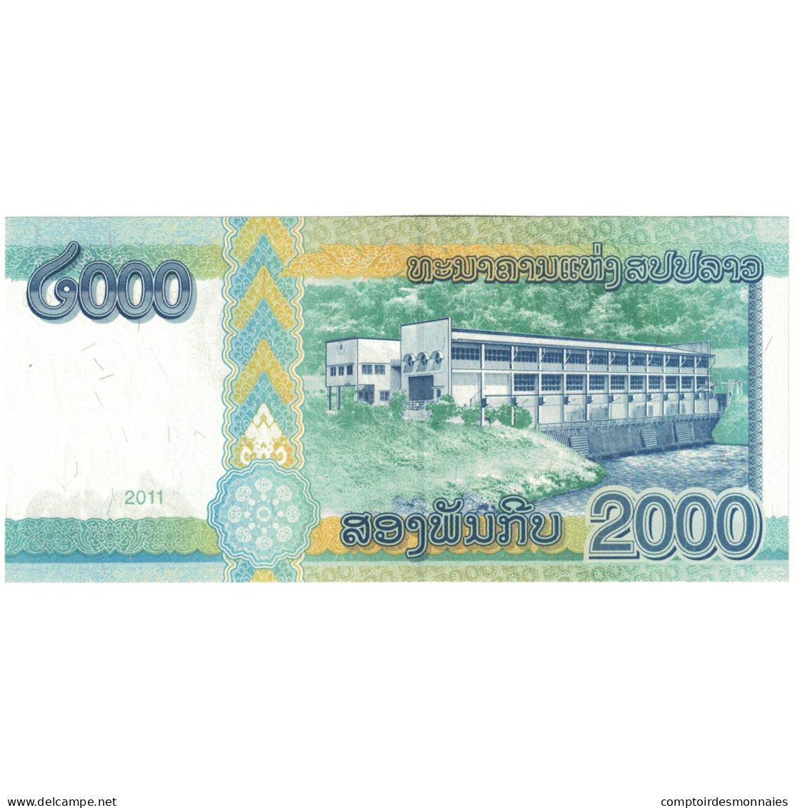 Billet, Laos, 2000 Kip, 2011, KM:41, TTB+ - Laos