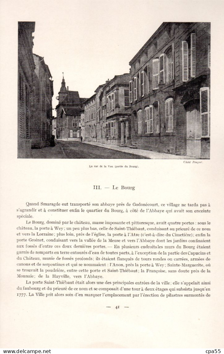 MEUSE  -  SAINT-MIHIEL  -  par Henri Bernard  -  1932  -  Le plus bel ouvrage,sur la ville, richement Illustré.