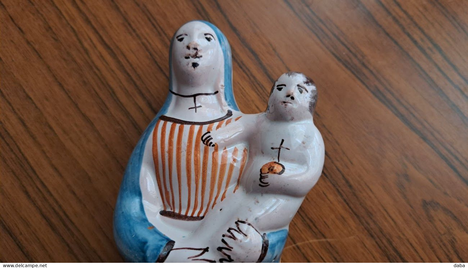 Vierge à L'Enfant. Ancienne. - Art Religieux