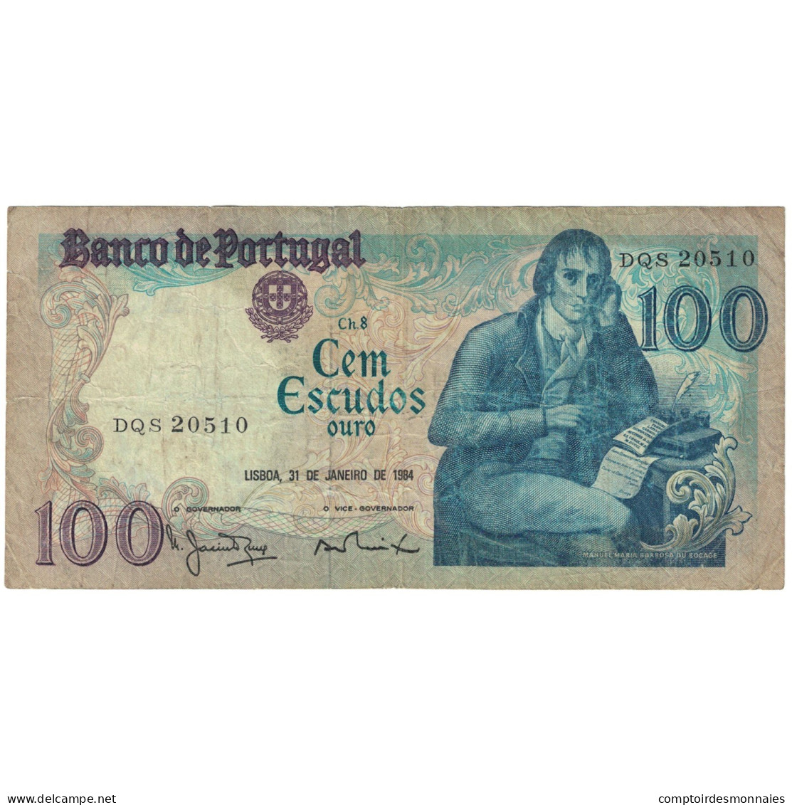 Billet, Portugal, 100 Escudos, 1985, 1985-03-12, KM:178c, B - Portugal