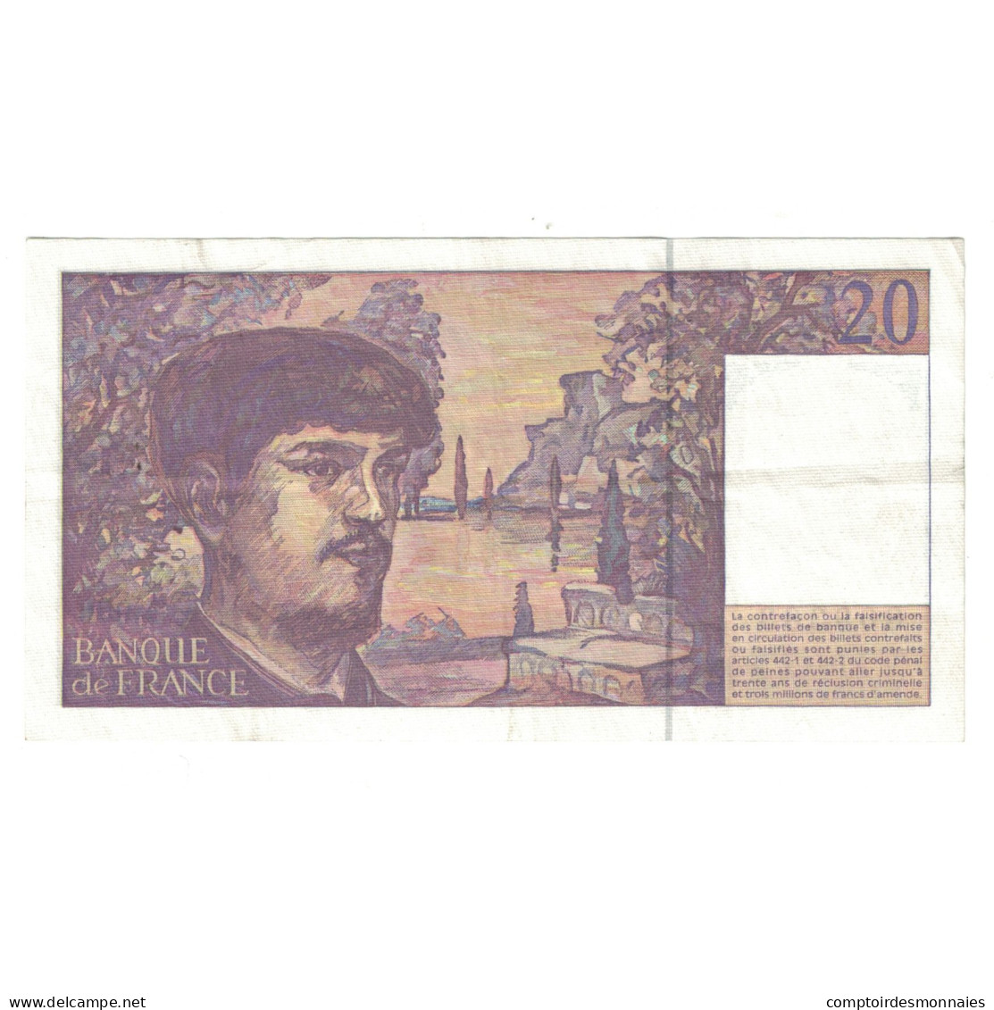 France, 20 Francs, Debussy, 1997, S.056809383, SUP, Fayette:66TER2a56, KM:151g - 20 F 1980-1997 ''Debussy''