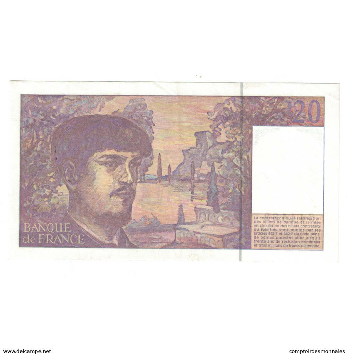 France, 20 Francs, Debussy, 1997, N.057544483, SUP, Fayette:66TERa057, KM:151g - 20 F 1980-1997 ''Debussy''