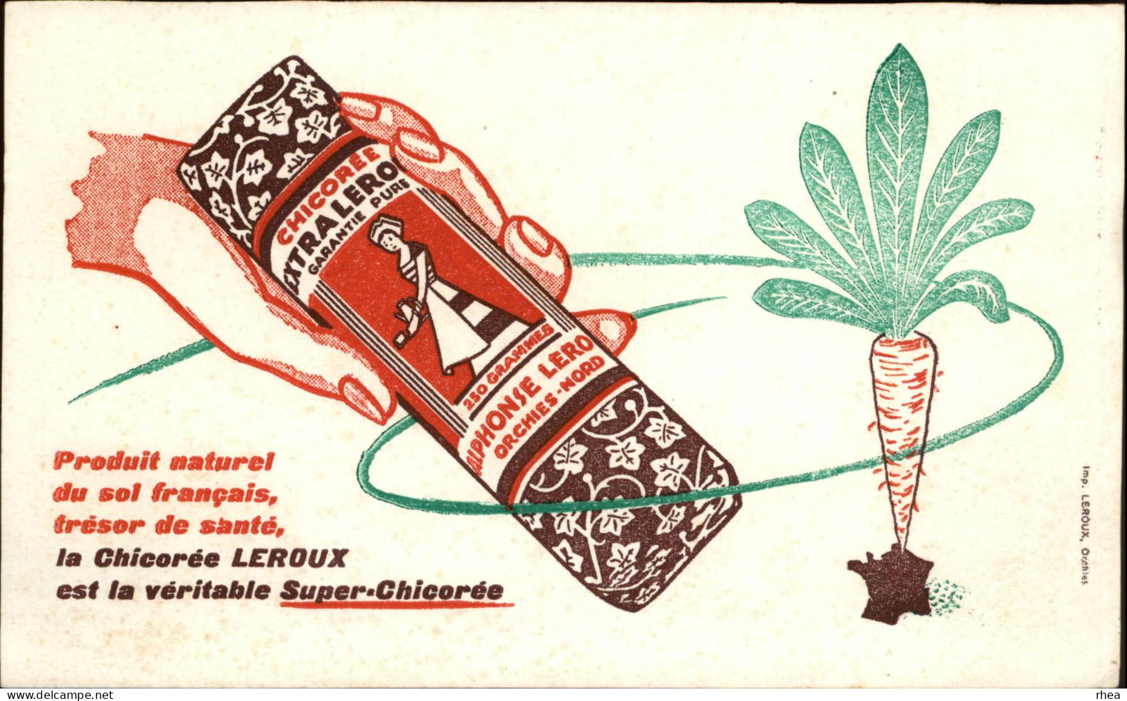 BUVARDS - CHICOREE LEROUX - Carotte - Kaffee & Tee