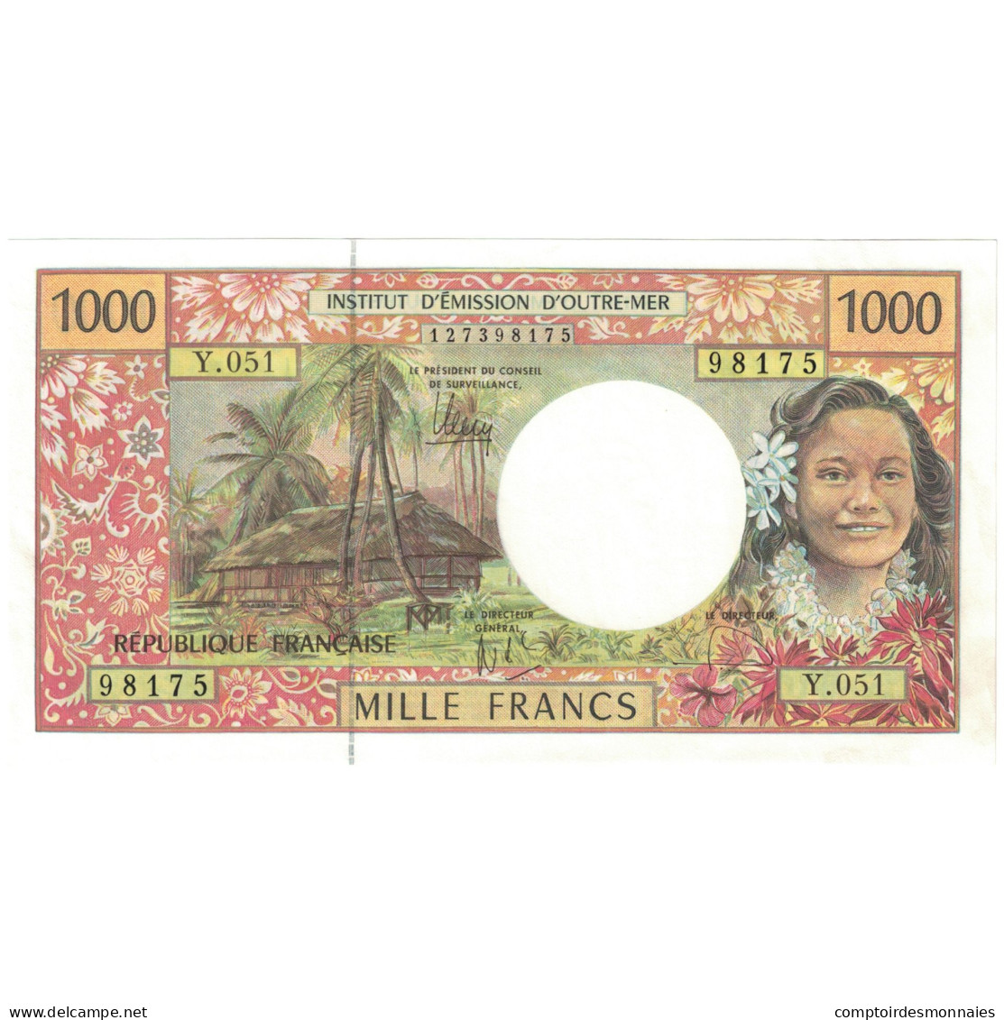 Billet, Polynésie Française, 1000 Francs, 1996, KM:2a, NEUF - Papeete (Frans-Polynesië 1914-1985)