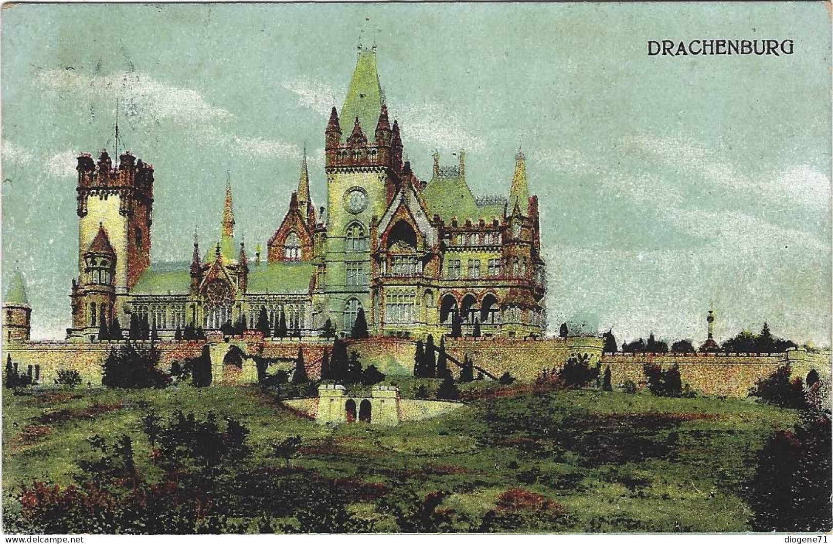 Drachenburg 1914 - Drachenfels