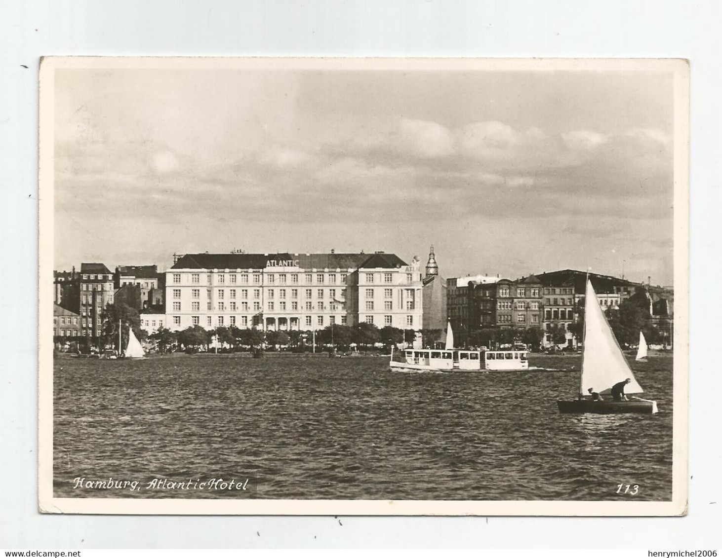 Allemagne Germany Hamburg Atlantic Hotel Bateau Navette Boat Voilier - Other & Unclassified