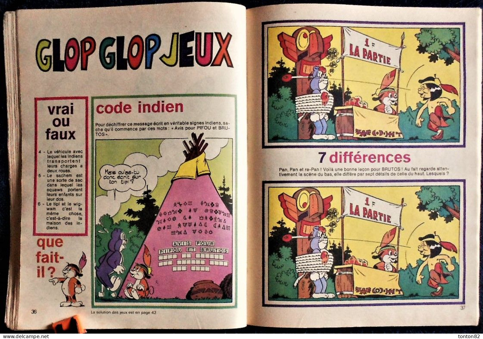 Les belles histoires de PIFOU - n° 30 - Éditions Vaillant - ( 1979 ) .