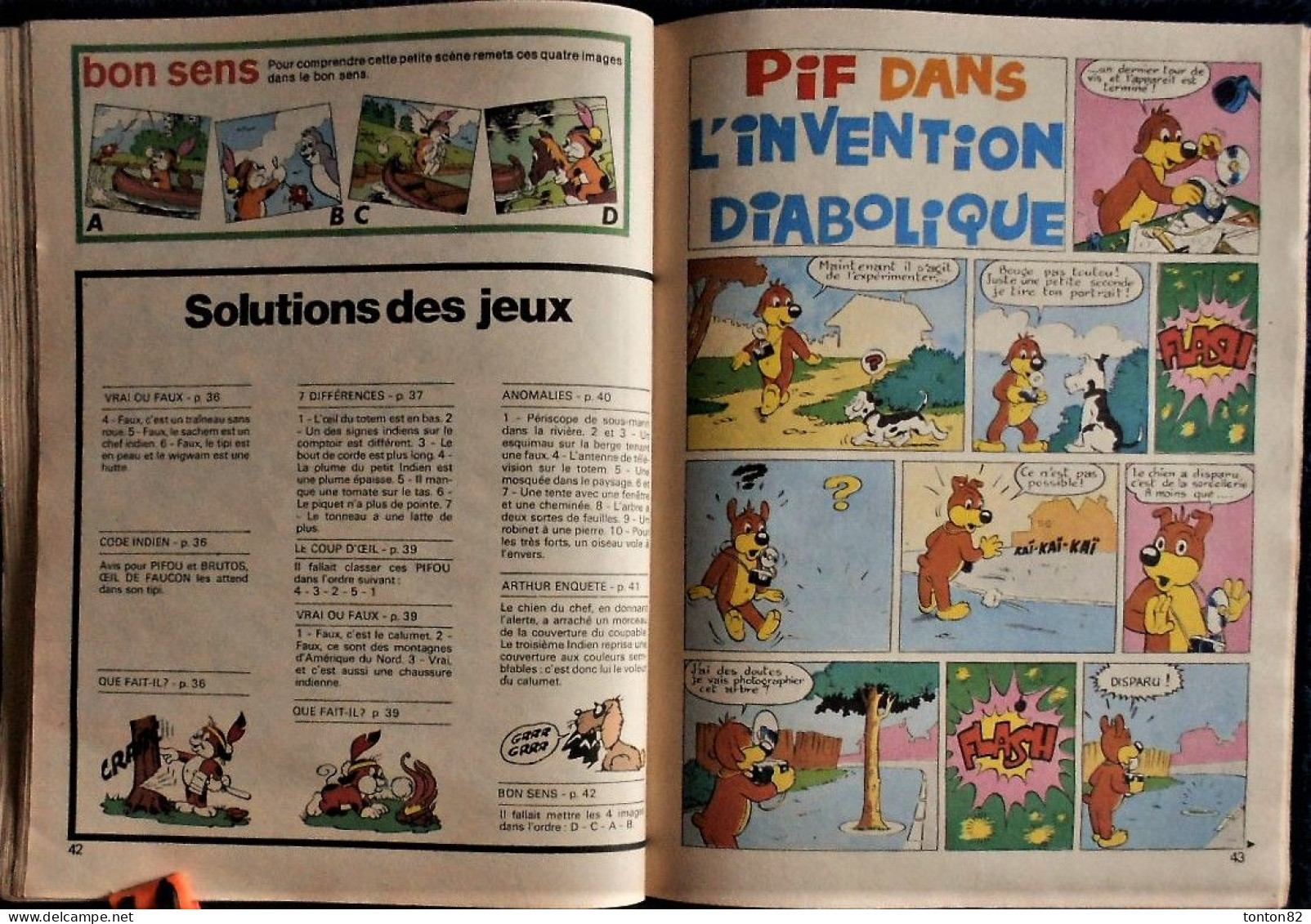 Les belles histoires de PIFOU - n° 30 - Éditions Vaillant - ( 1979 ) .