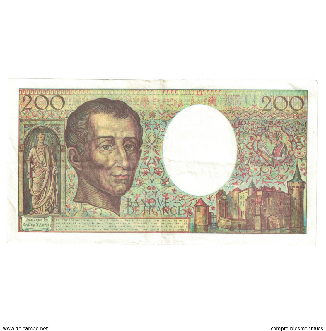 France, 200 Francs, Montesquieu, 1994, F.155605219, SUP, Fayette:70/2.01 - 200 F 1981-1994 ''Montesquieu''