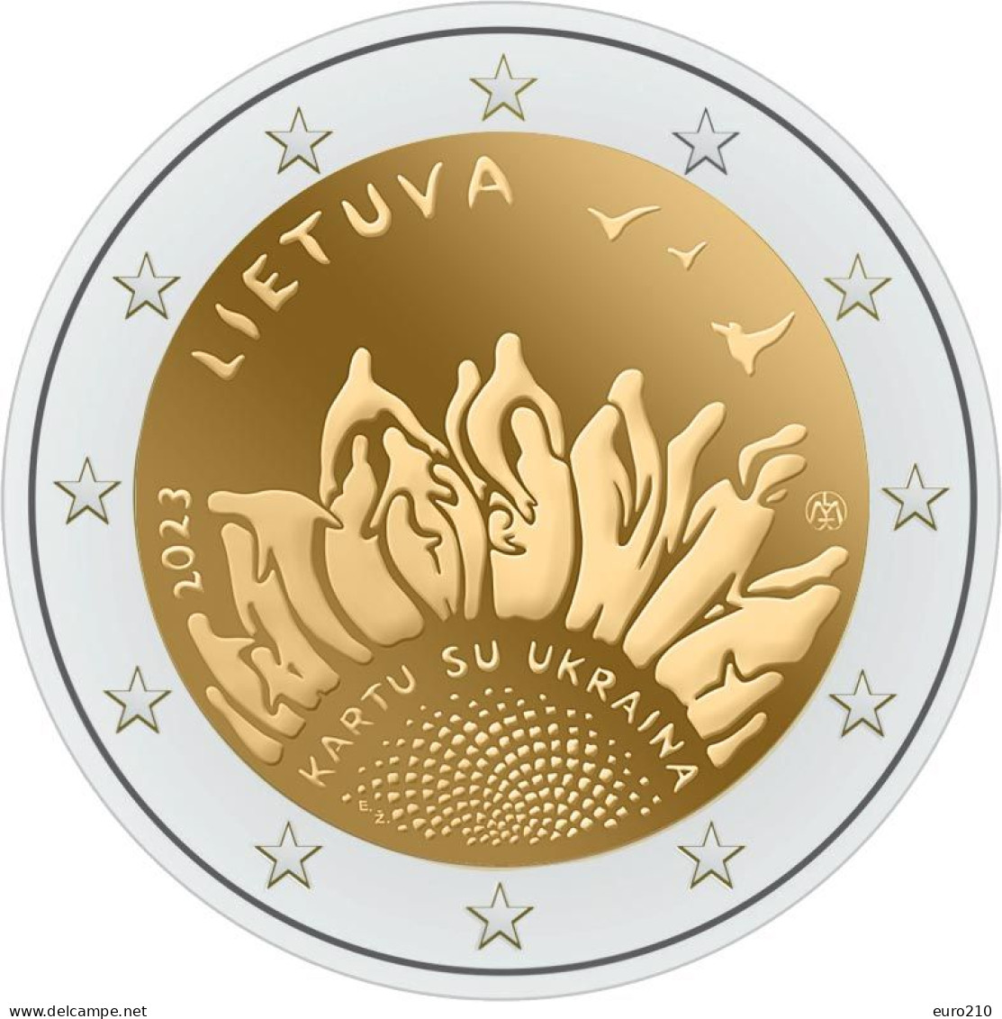 Lituanie / Litauen / Lithuania - 2 Euro 2023 - Together With Ukraine / Ensemble Avec L’Ukraine - Lituanie