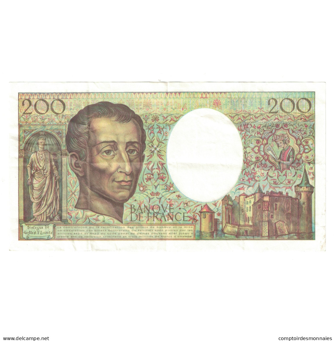 France, 200 Francs, Montesquieu, 1994, N.160612588, SUP, Fayette:70/2.01 - 200 F 1981-1994 ''Montesquieu''