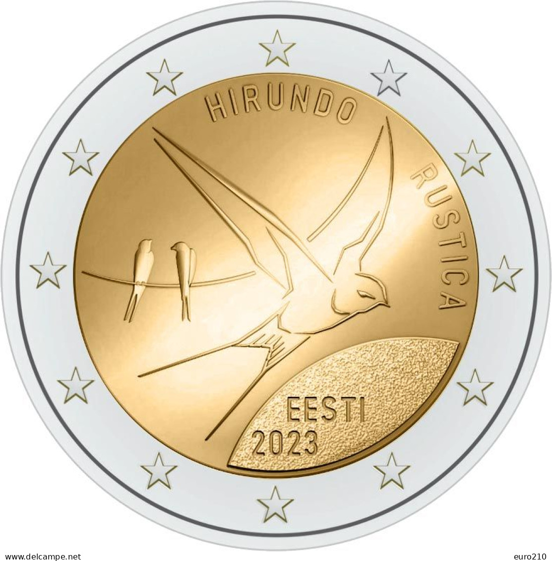 Estonie / Estland / Estonia - 2 Euro 2023 Barn Swallow / L'hirondelle Rustique - Estonie