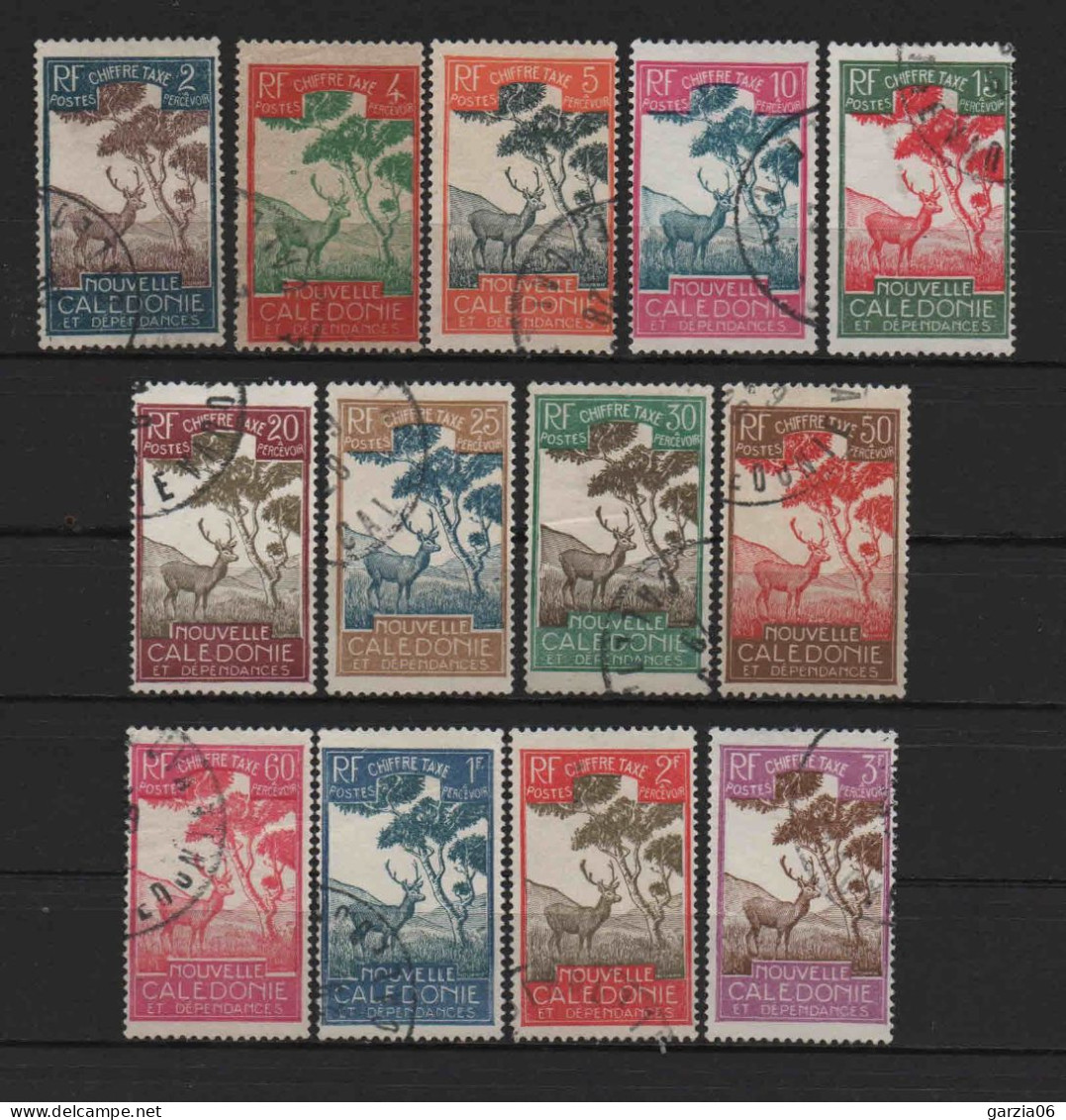 Nouvelle Calédonie - 1928 - Tb Taxe - N° 26 à 38  - Oblit- Used - Timbres-taxe
