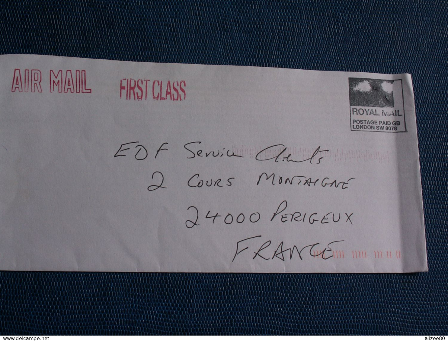 ENVELOPPE  AVOIN  PREIMPRIMEE    First  Class  --  ROYAL  MAIL - Collections
