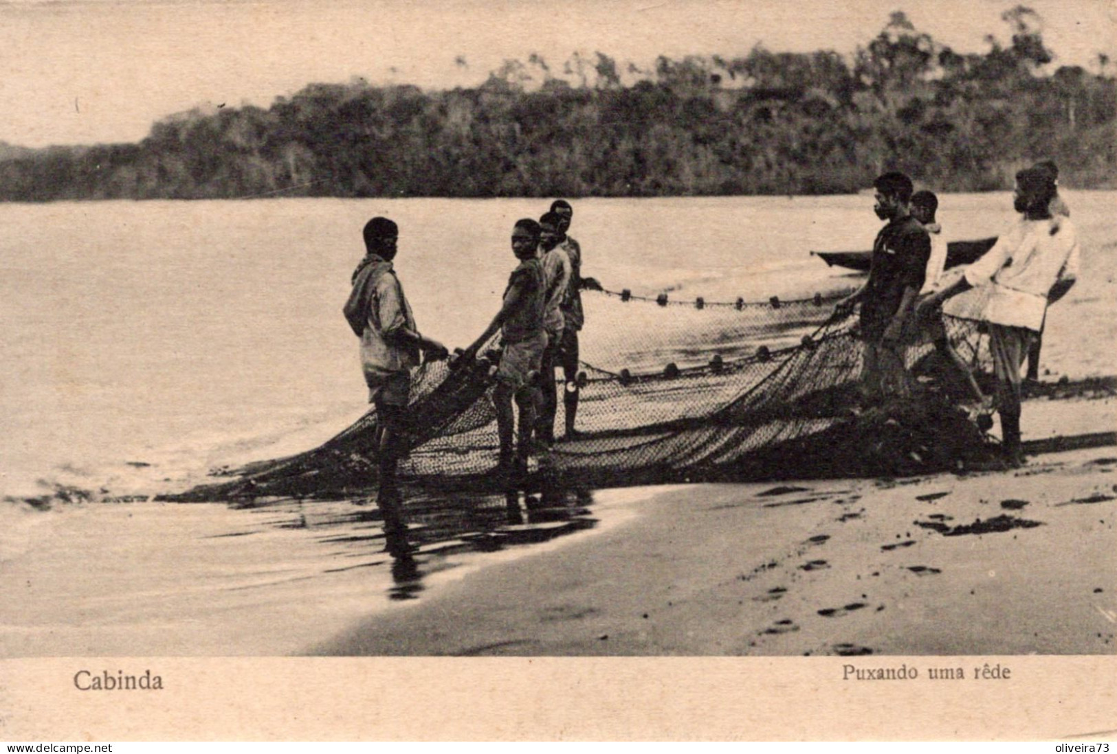 ANGOLA - CABINDA - CONGO - Puxando Uma Rêde - Angola