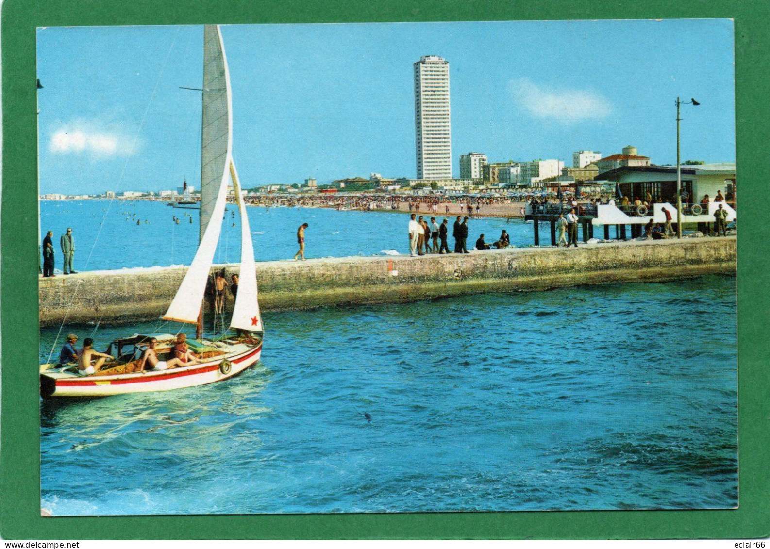 CESENATICO : Panorama Du Môle , Panorama Dal Molo ,animation  CPM Année1970  EDIT B MARCACCI  N°1608 - Cesena