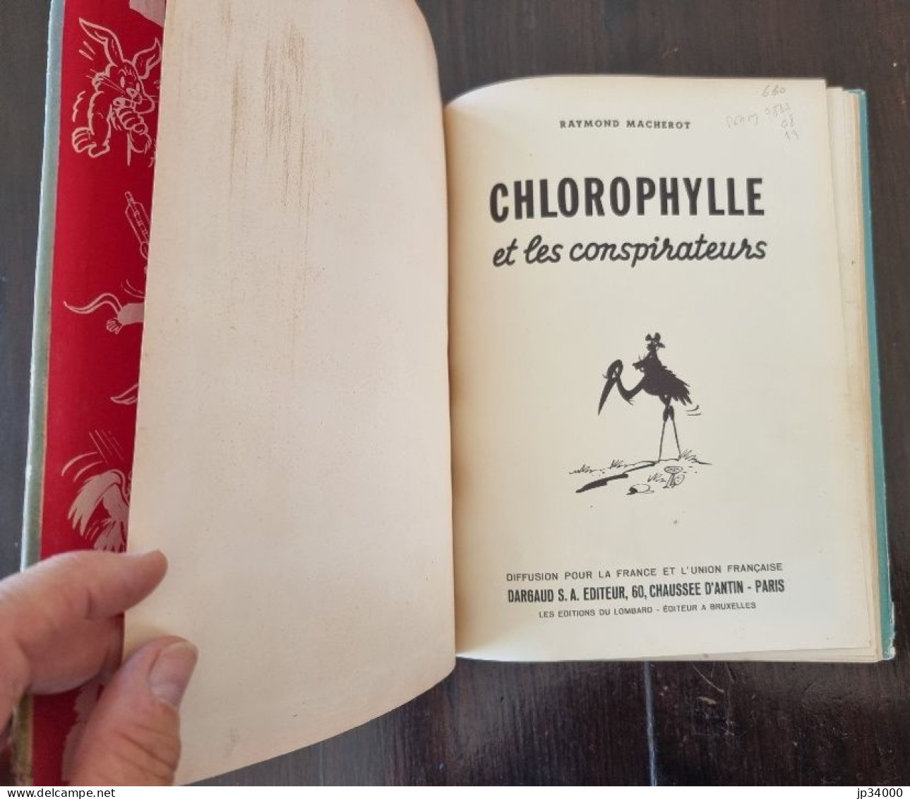 CHLOROPHYLLE ET LES CONSPIRATEURS Par Macherot (Collection Du Lombard 1956) E.O - Chlorophylle