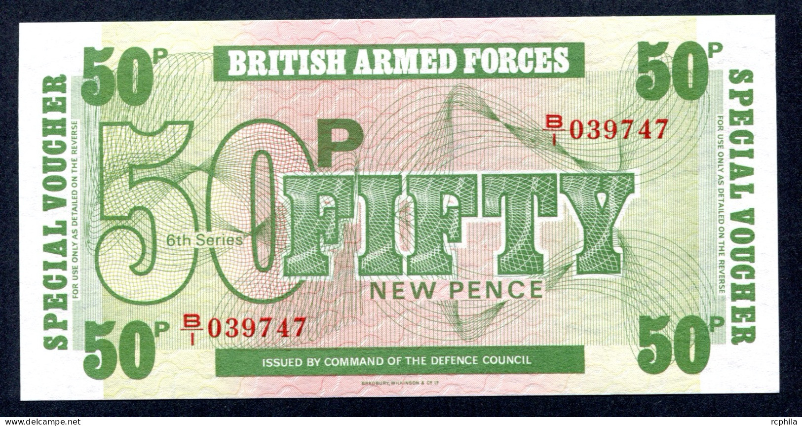 RC 24878 ROYAUME UNI GRANDE BRETAGNE BILLET DE 50p NEUF - British Armed Forces & Special Vouchers