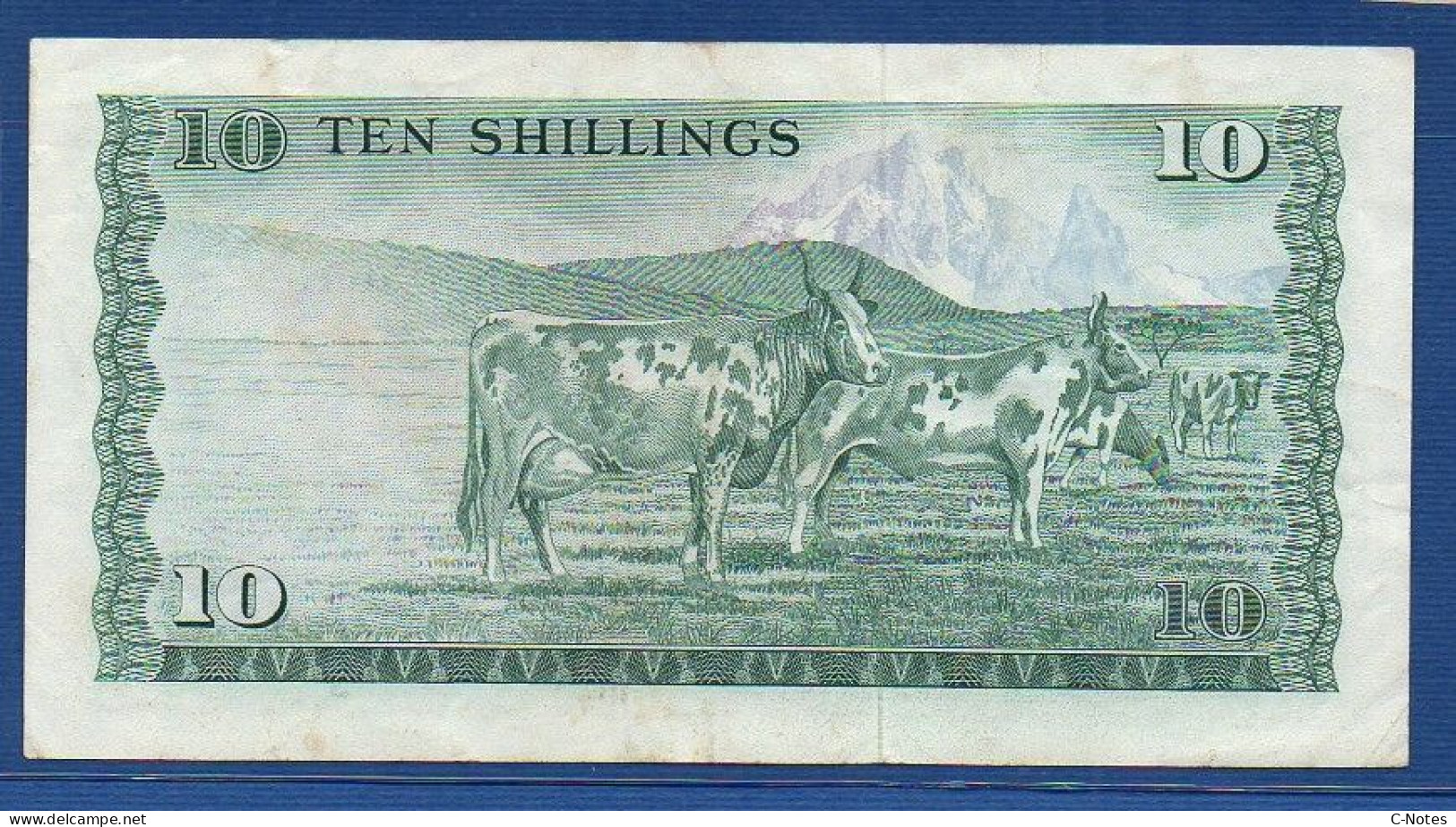 KENYA - P.12c – 10 Shilingi / Shillings 1977 VF/XF, Serie B/81 036454 - Kenya