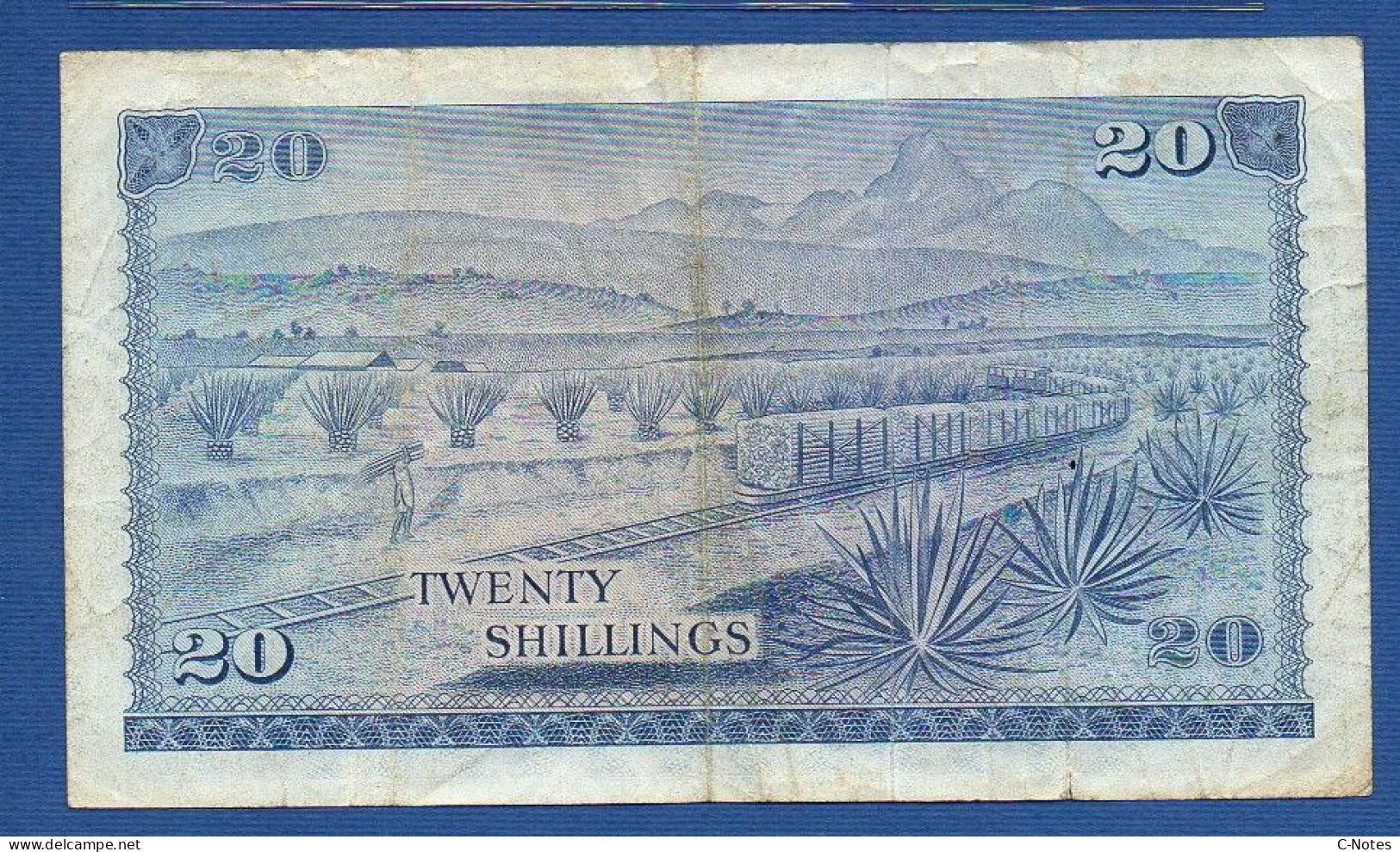 KENYA - P. 8d – 20 Shilingi / Shillings 1973 F/VF, Serie A/85 218173 - Kenya