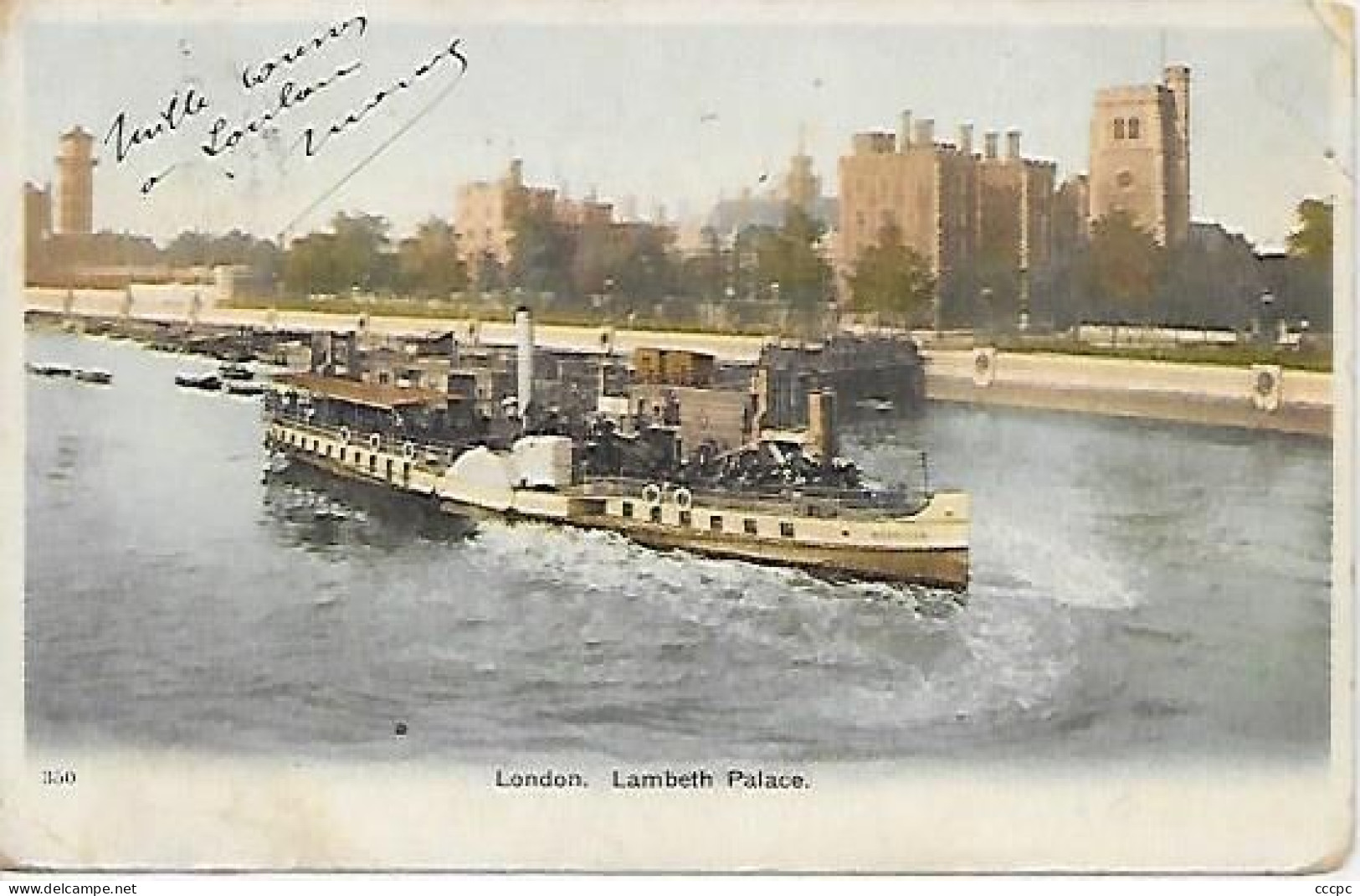 CPA  London Lambeth Palace - Steamboat - River Thames