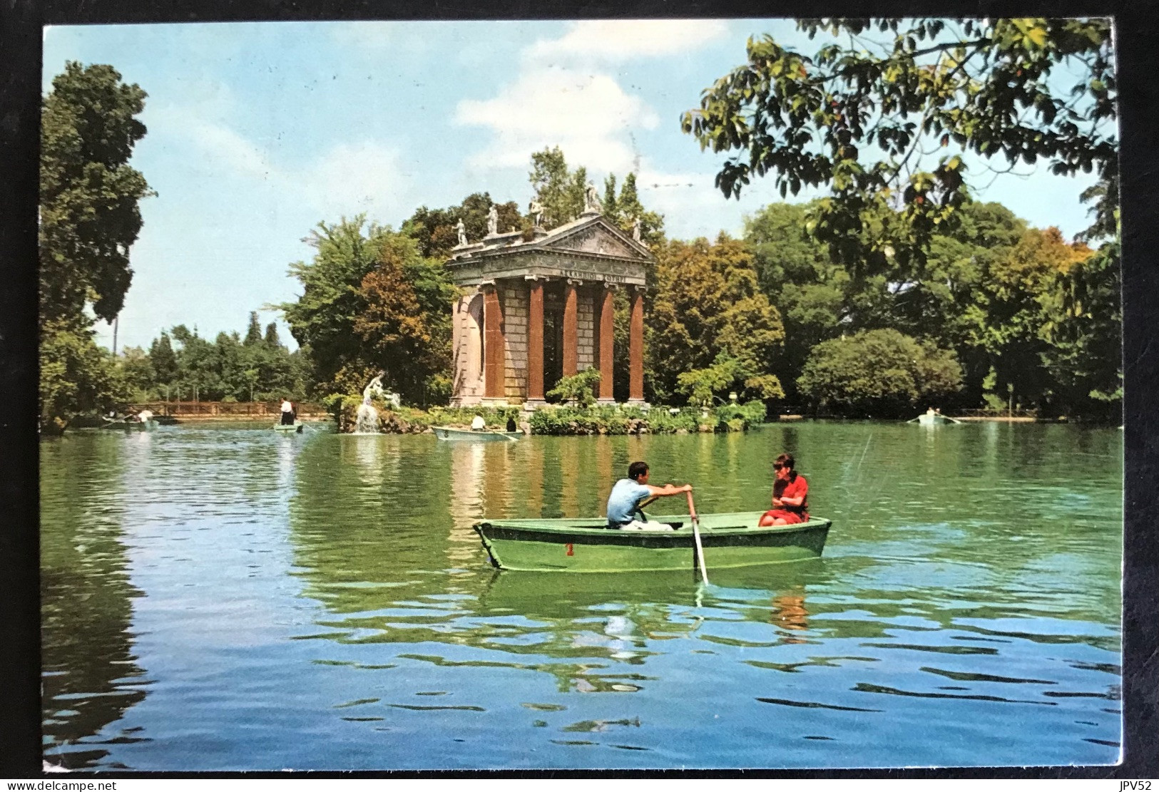 (6318) Lazio - Roma - Gardens Of Villa Umberto - Little Lake And Temple - 1966 - Parchi & Giardini