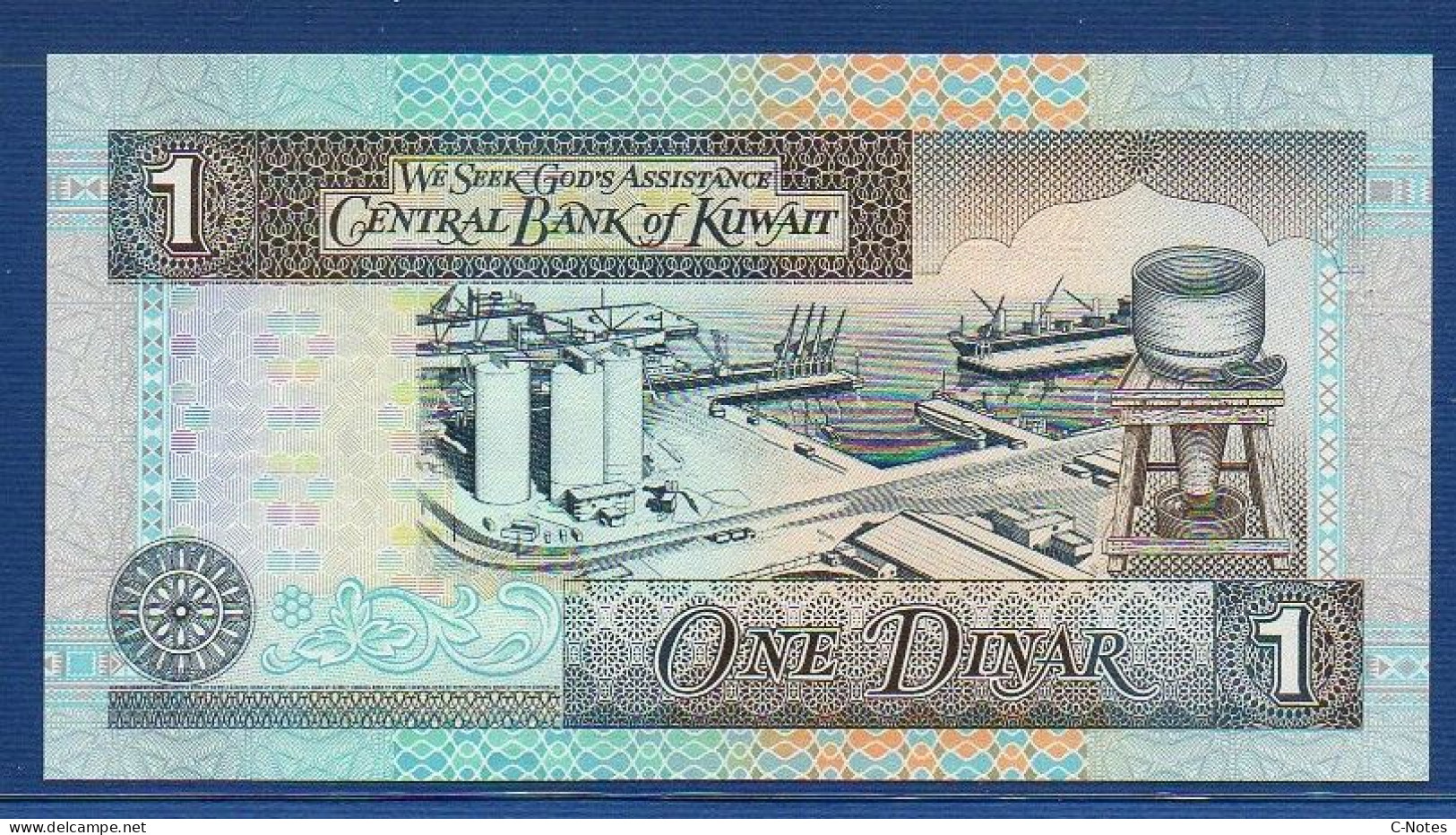 KUWAIT - P.25f – 1 Dinar 1994 UNC, S/n CE/216 159865 - Koweït