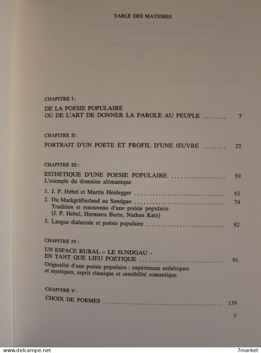 Victor Hell - Nathan Katz, Itinéraire Spirituel D'un Poète Alsacien / éd. Alsatia - 1978 - Alsace