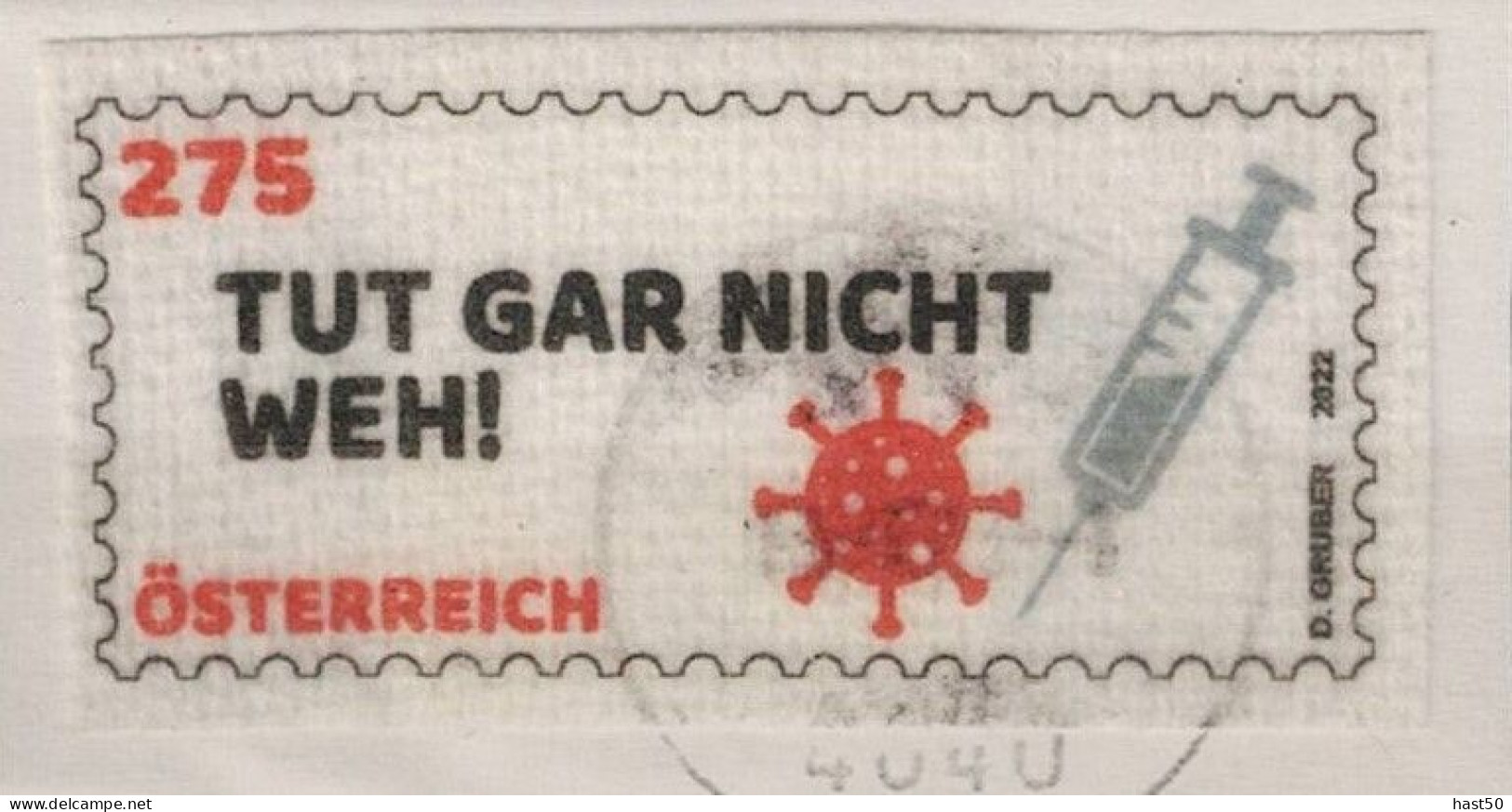 Österreich Austria Autriche - Corona-Virus, Spritze (MiNr: 3638) 2022 - Gest Used Obl - Used Stamps
