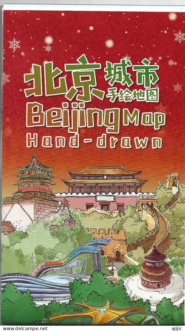 JO Hiver De Pékin 2022 : Large Beijing Hand-drawn Map. Brand New . Unique !  50 Gr. 3 Photos - Invierno 2022 : Pekín