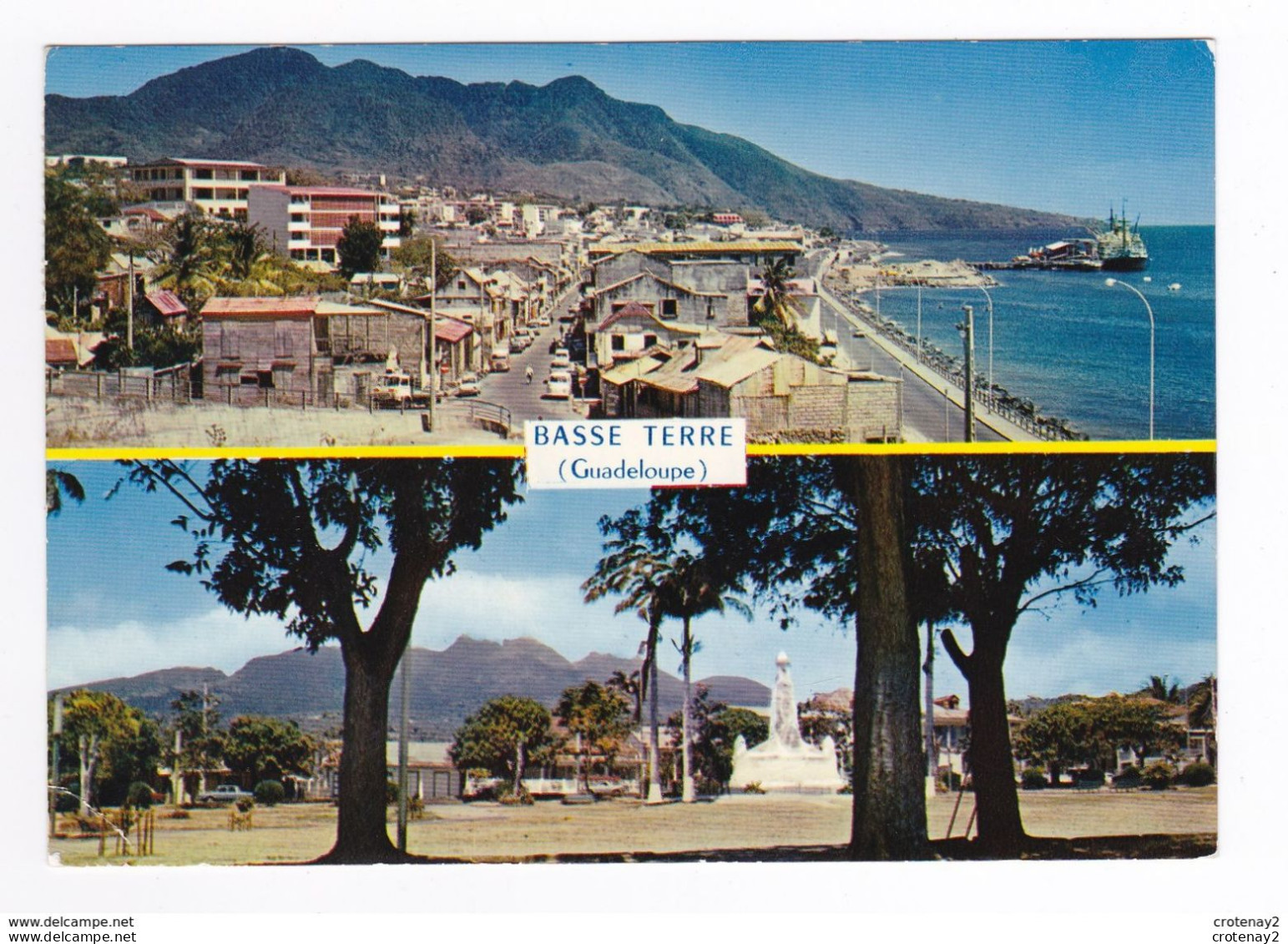 Guadeloupe BASSE TERRE N°219 Le Champ D'Arbaud En 1978 Beau Bateau à Quai VOIR ZOOM DAF ? VW Combi - Basse Terre