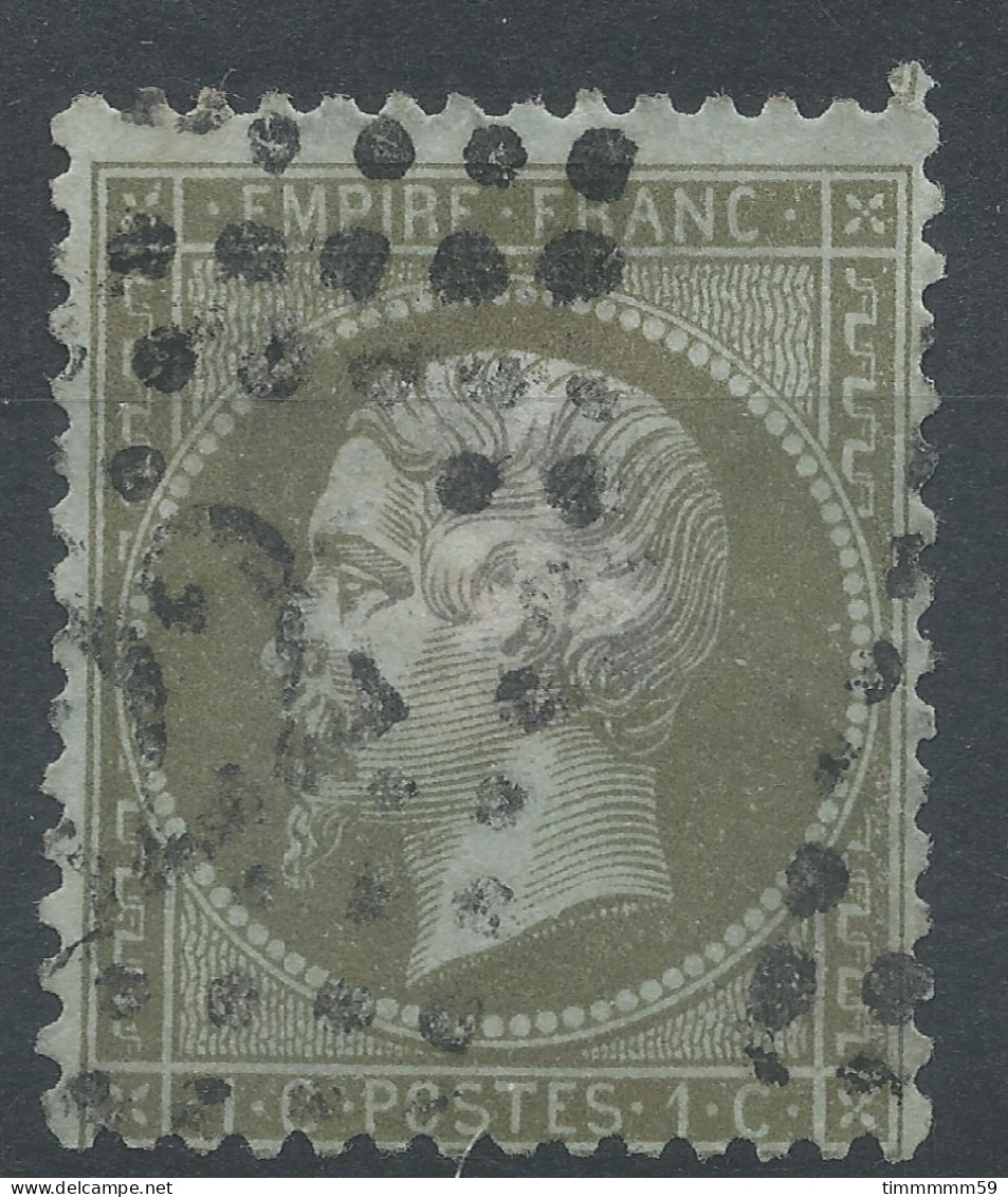 Lot N°76581   N°19, Oblitéré GC, Léger Clair - 1862 Napoléon III