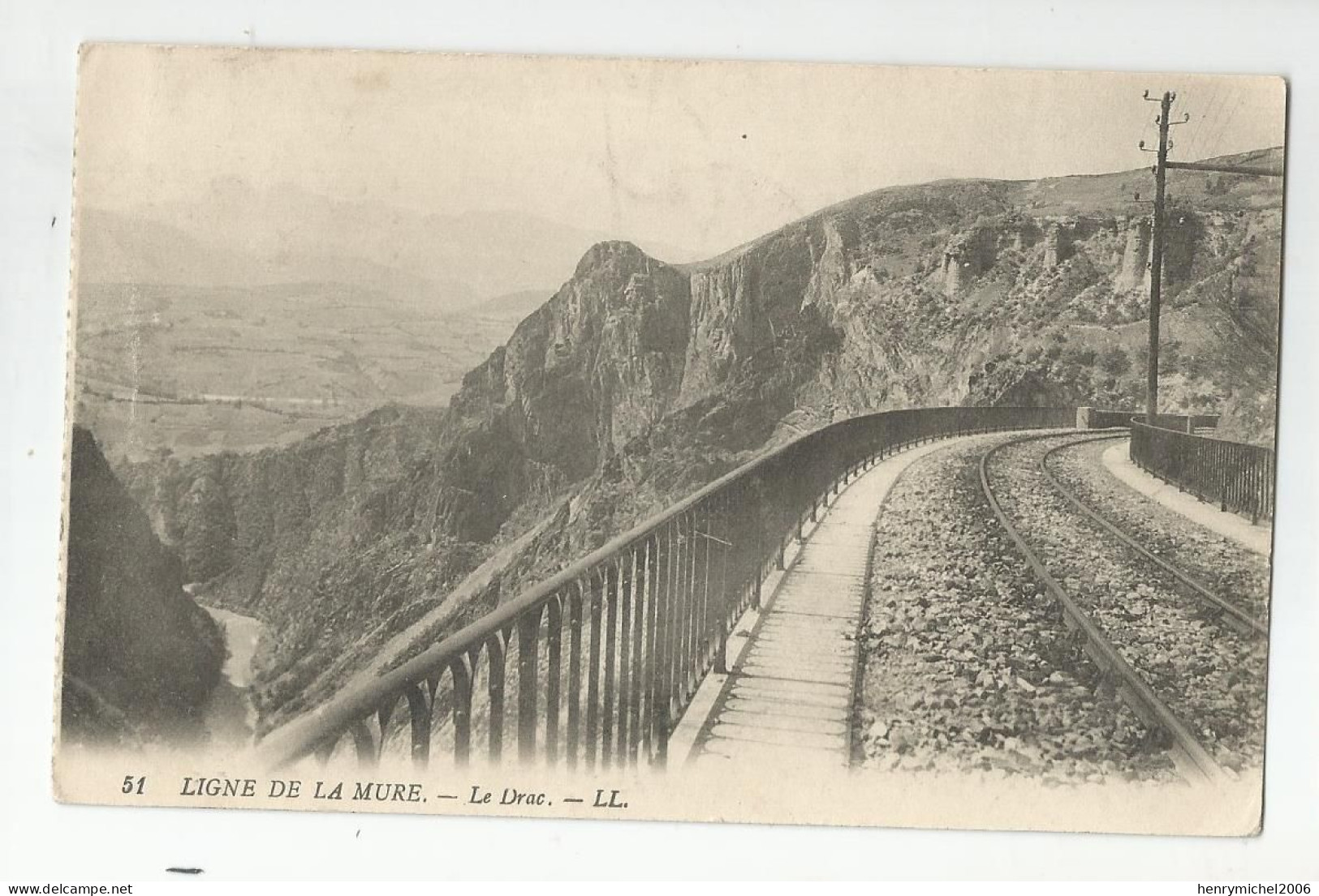 38 Isère Ligne De La Mure Chemin De Fer Le Drac - La Mure