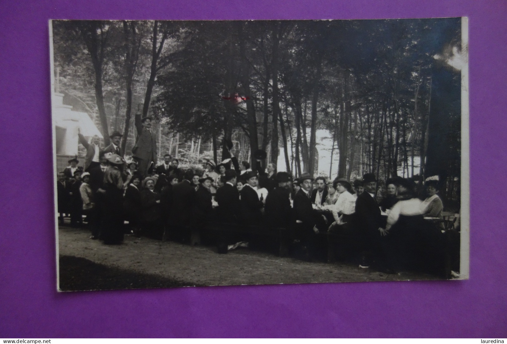 CARTE PHOTO ESPERANO - PARIS -  REPAS - ECRITE EN 1914 - Esperanto