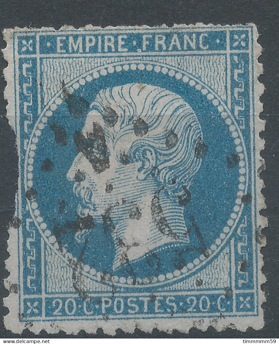 Lot N°76600   N°22, Oblitéré GC 532A Bordeaux-les-Chartrons, Gironde (32), Défaut Filet OUEST - 1862 Napoléon III