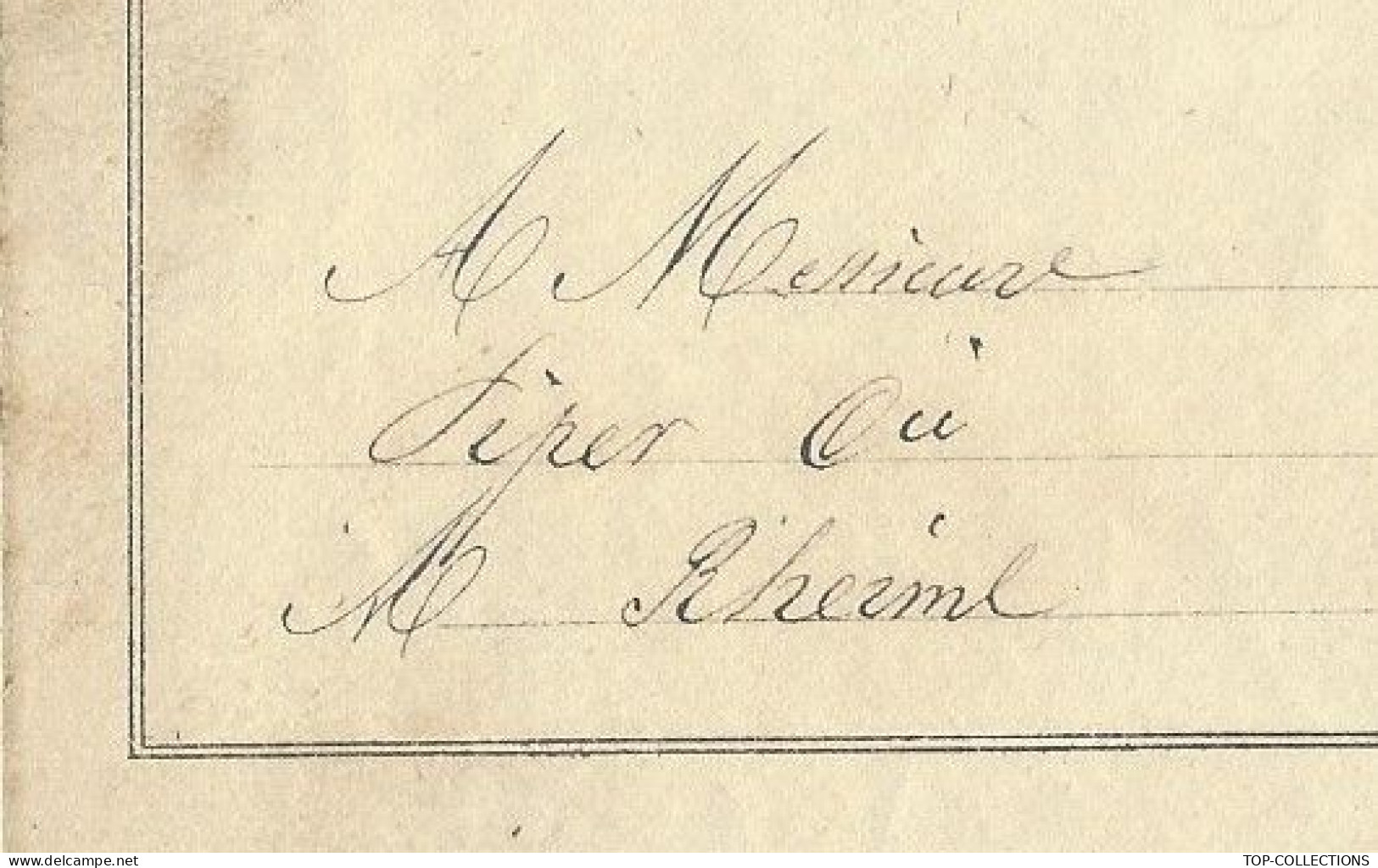 1849 CAPSULES Pour Bouteilles De Champagne LETTRE  VOITURE ROULAGE TRANSPORT Hannotin Reims > Piper Maison De CHAMPAGNE - 1800 – 1899