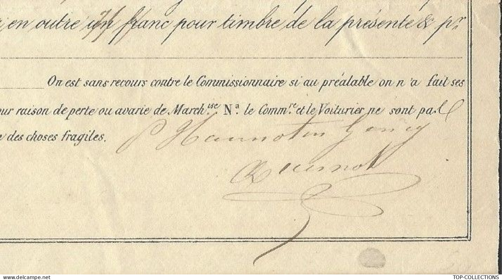 1849 CAPSULES Pour Bouteilles De Champagne LETTRE  VOITURE ROULAGE TRANSPORT Hannotin Reims > Piper Maison De CHAMPAGNE - 1800 – 1899