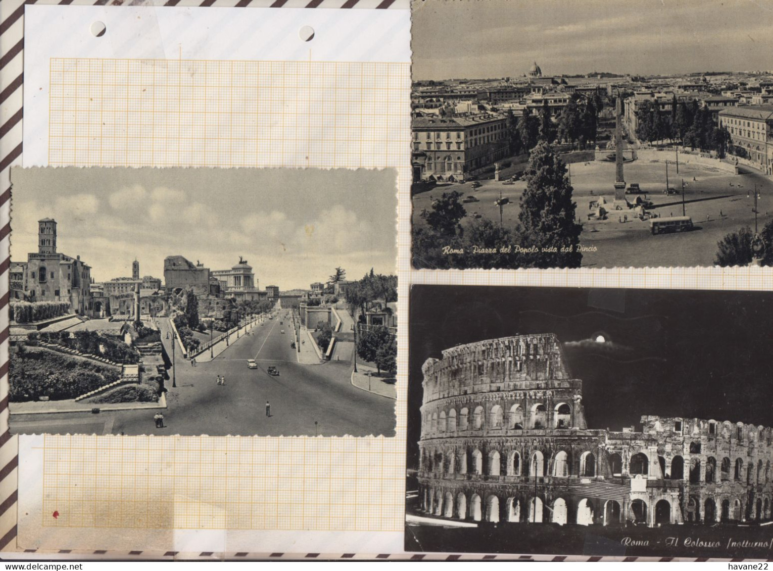 23D683 ROMA ROME Lot De 7 Cartes - Verzamelingen