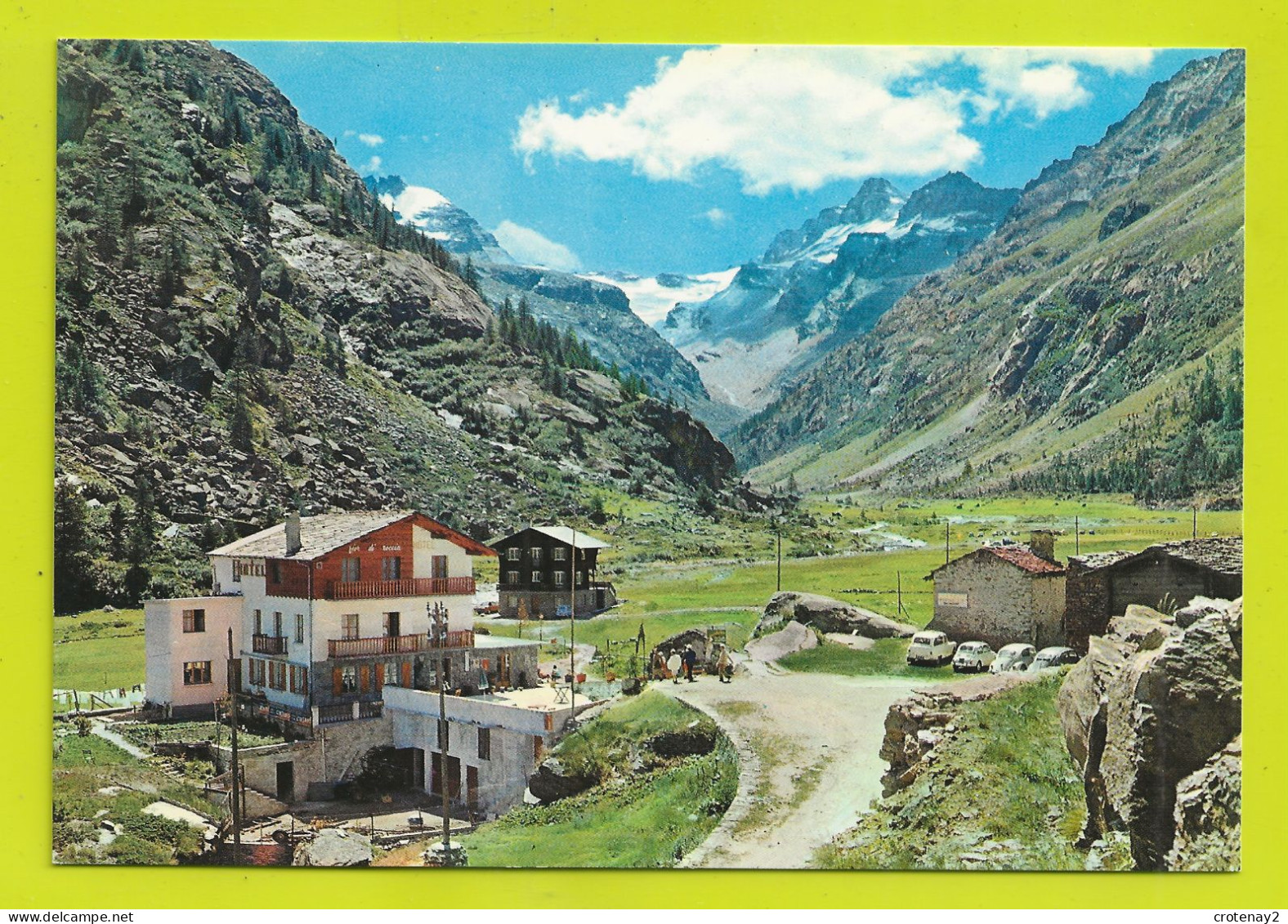 Val Aosta PONT VALSAVARANCHE 1970m Valle D'Aosta N°2 Hôtel VOIR ZOOM Simca Aronde Fiat 500 VW Käfer VOIR DOS - Aosta