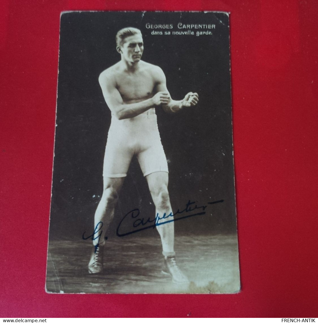 GEORGES CARPENTIER AUTOGRAPHE DEDICACE - Boxsport