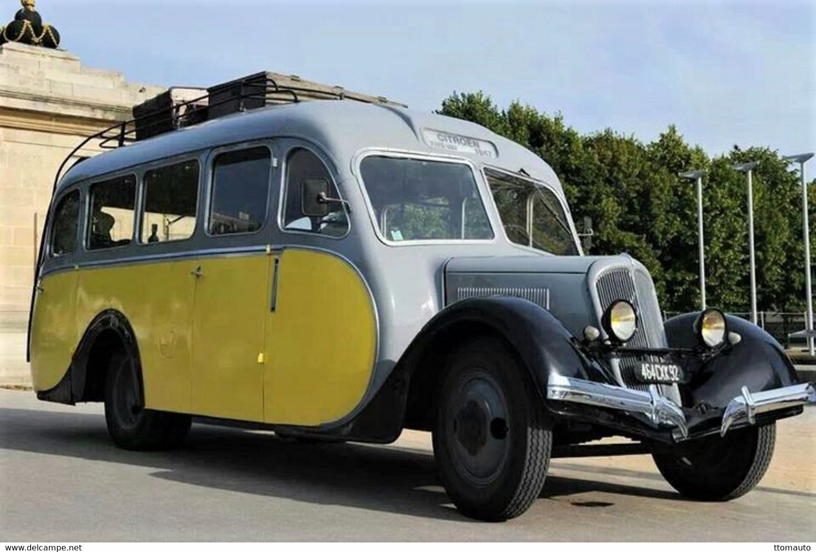 Citroen Type U23 Ancien Autobus (1947)  - 15x10cms PHOTO - Bus & Autocars