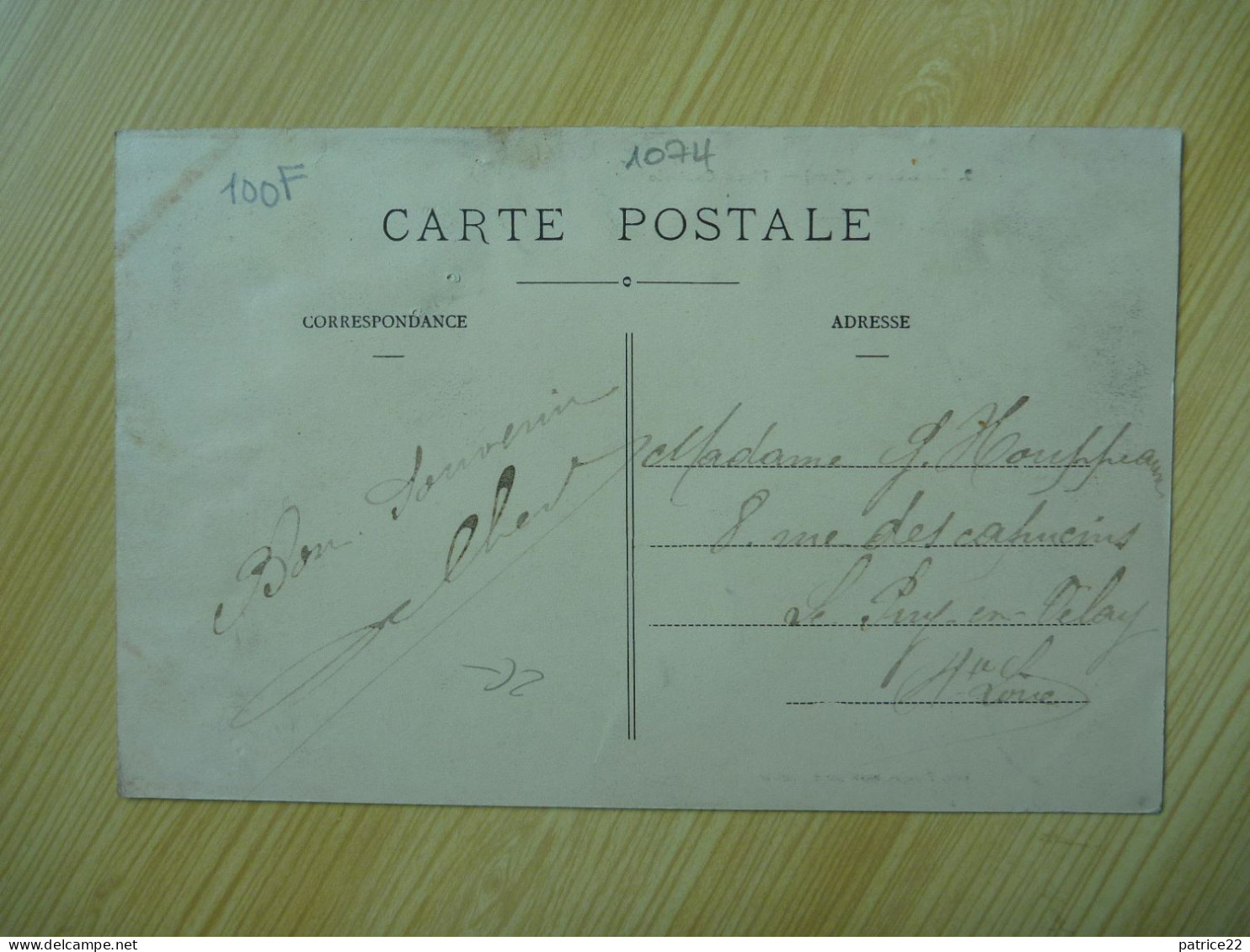 CPA   écrite LAUTREC Place Centrale Bureau De Tabac - Lautrec
